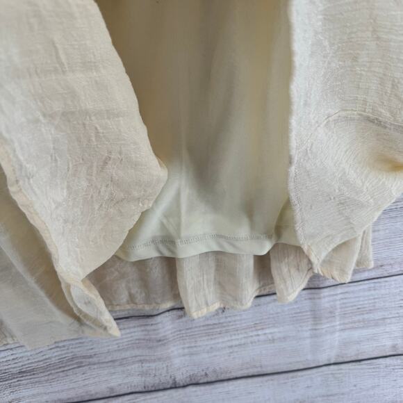 Umgee USA Floral Embroidered Mini Dress Womens XL Cream Green Blue Red Lined - Picture 7 of 14